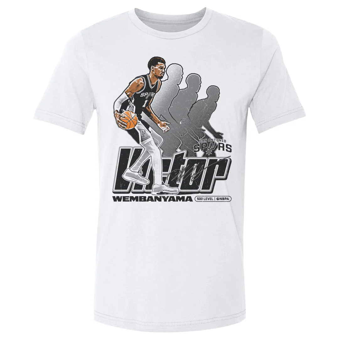 Victor Wembanyama San Antonio Spurs Retro Men's T-Shirt - Image 2