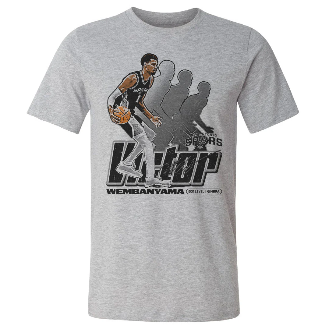 Victor Wembanyama San Antonio Spurs Retro Men's T-Shirt - Image 3