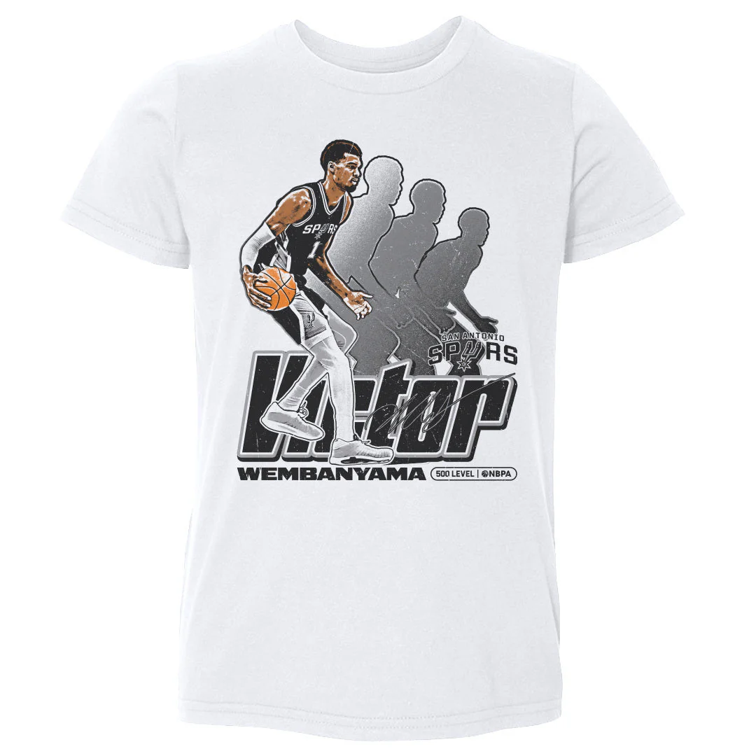 Victor Wembanyama San Antonio Spurs Retro Kids T-shirt - Image 2