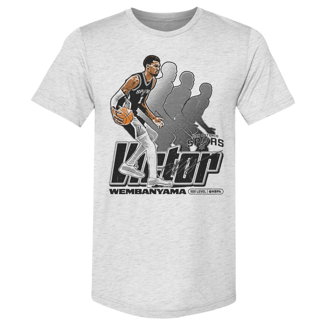 Victor Wembanyama San Antonio Spurs Retro Men's T-Shirt - Image 2