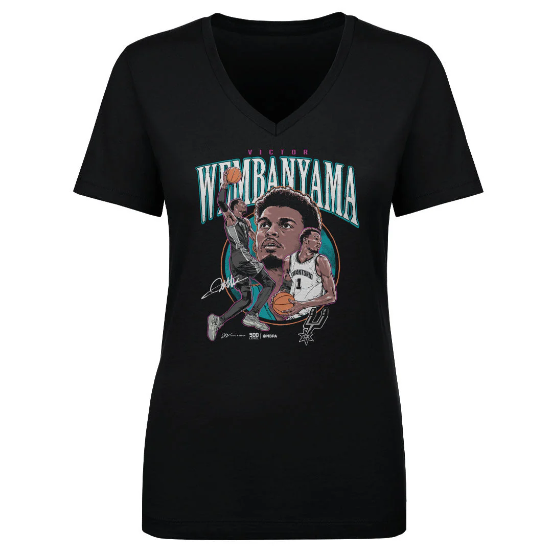 Victor Wembanyama San Antonio Spurs Trio WHT Women's T-Shirt