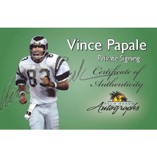 Vince Papale Autographed Philadelphia Eagles (Green #83) Custom Jersey - Beckett - Image 3