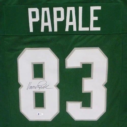 Vince Papale Autographed Philadelphia Eagles (Green #83) Custom Jersey - Beckett - Image 4