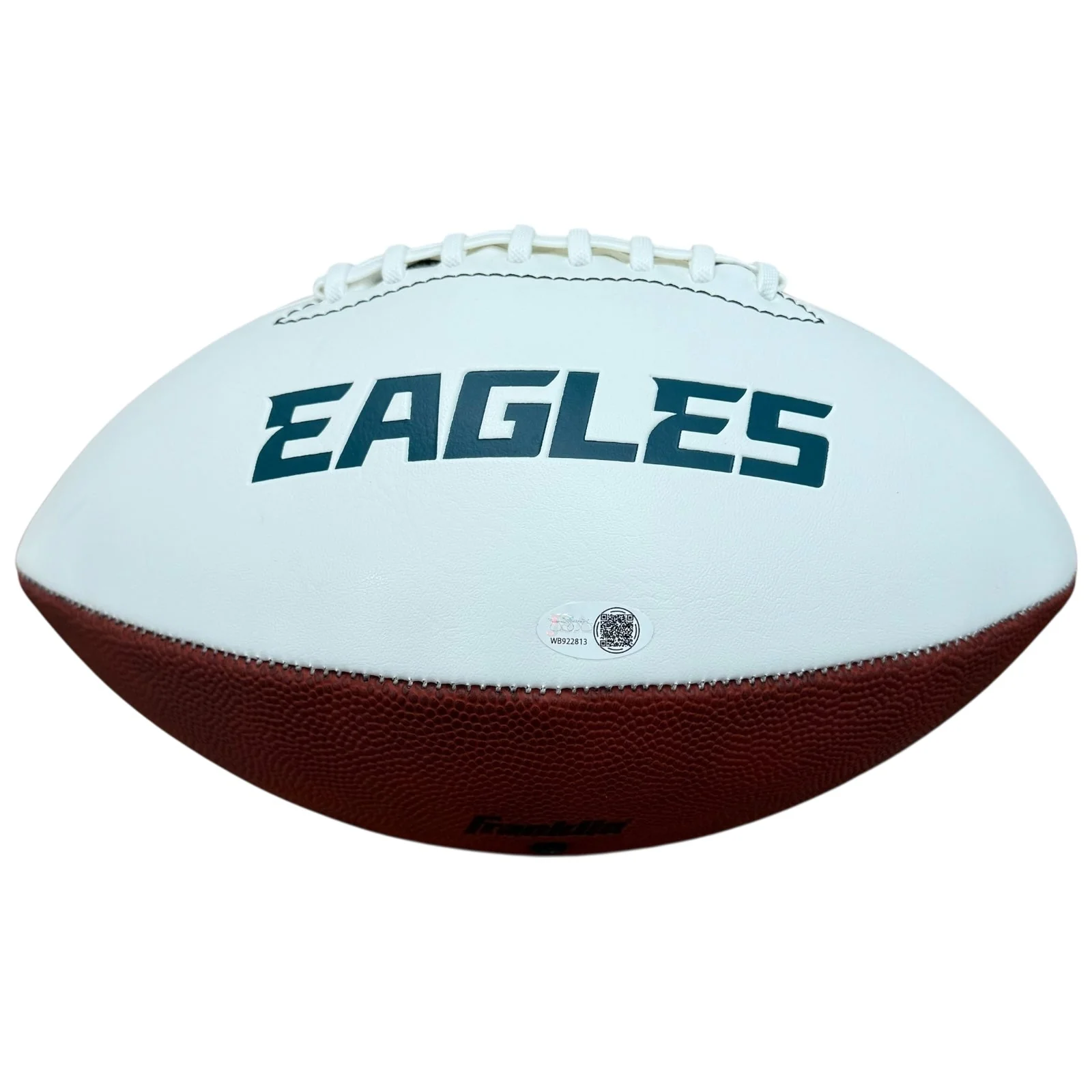 Vince Papale Autographed Philadelphia Eagles Logo Football w/ Invincible Inscription - Image 2