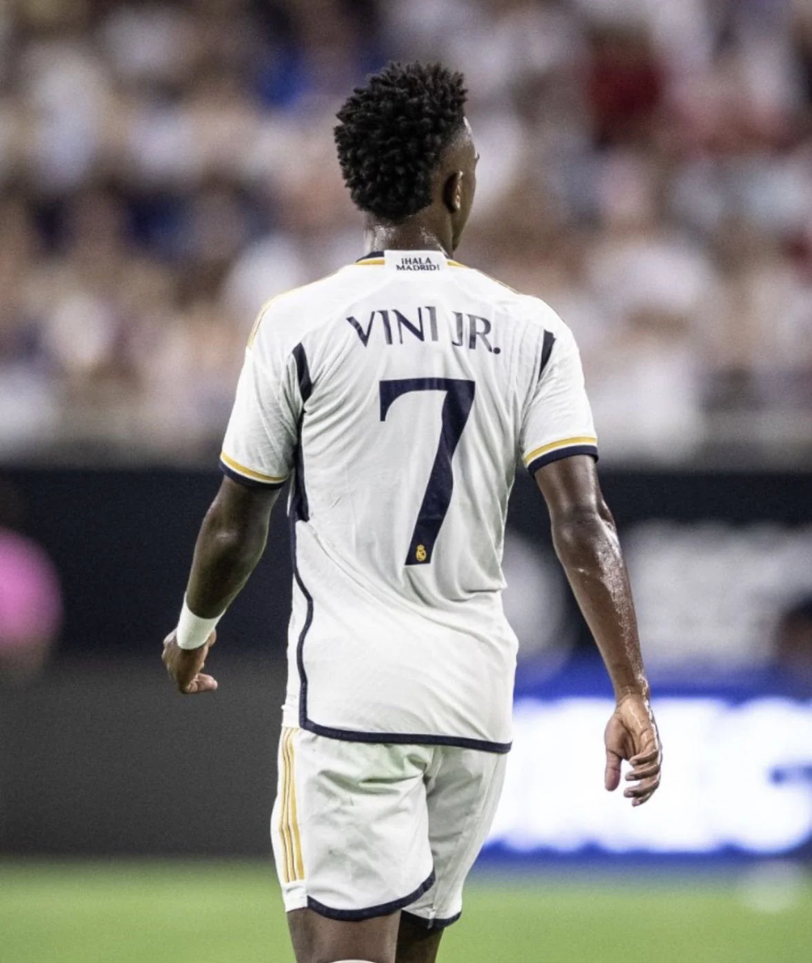 Vini Jr Kids Jersey White/gold Real Madrid Youth And Toddler Sizes - Image 2