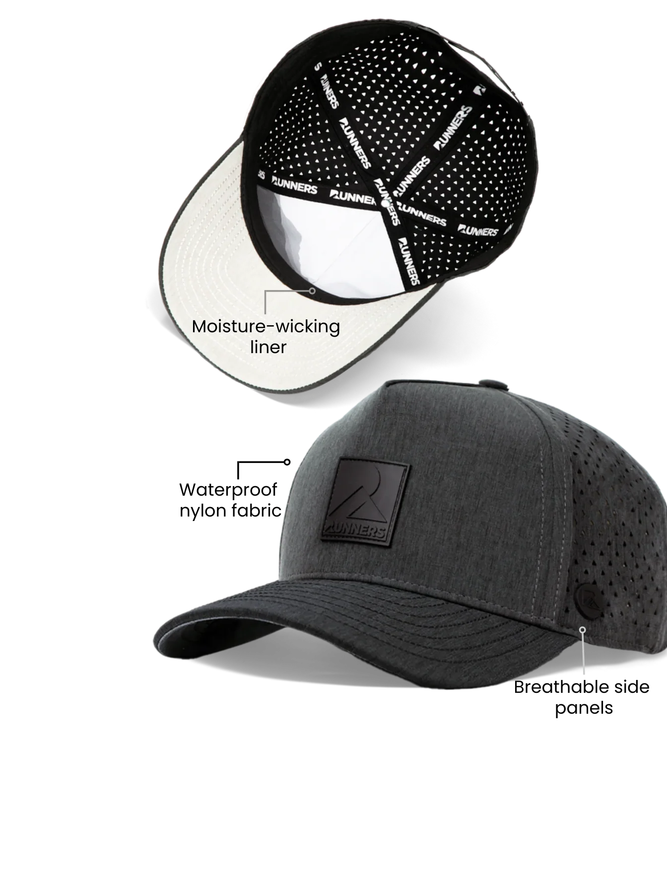 Vintage Grey Performance Hat - Image 2