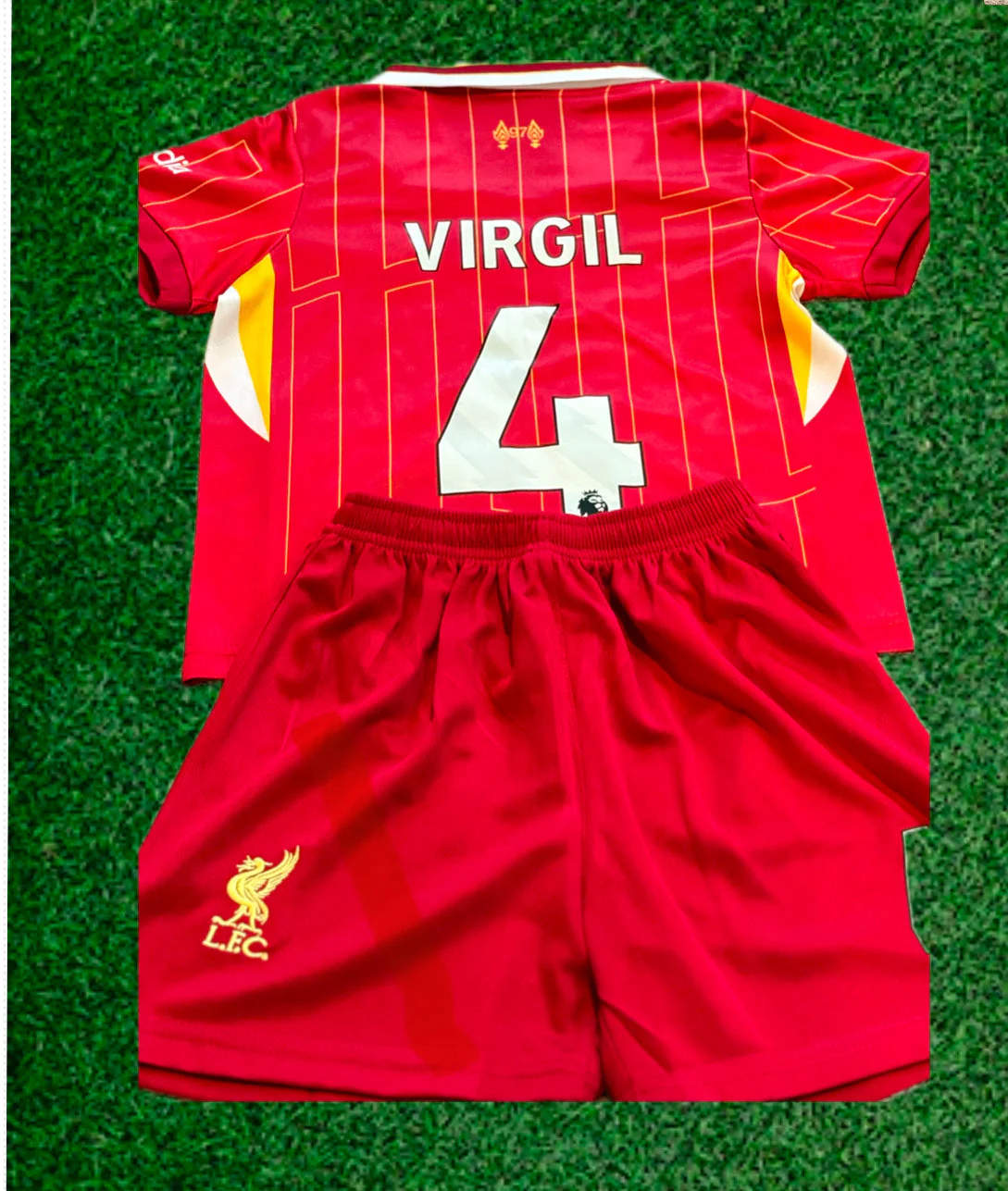 Virgil Van Dijk Liverpool Kids Jersey Set Soccer Football Toddler Youth Tshirt - Image 7