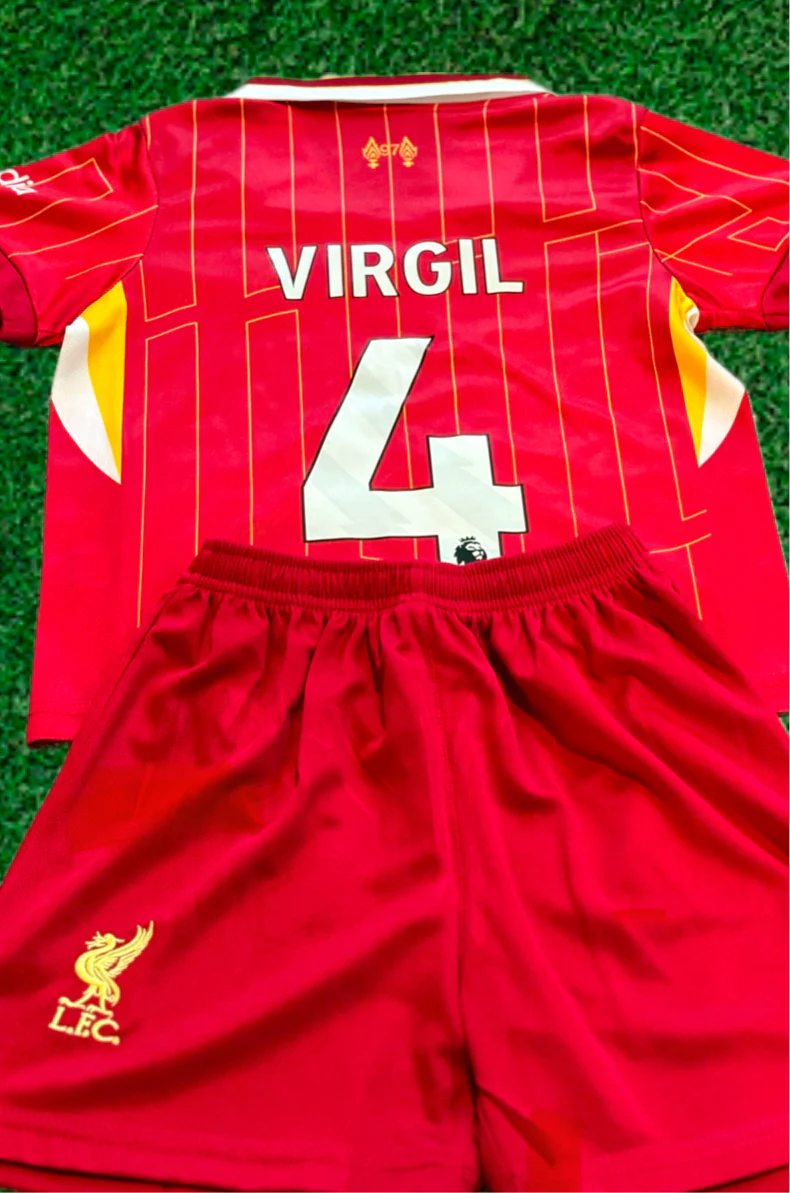 Virgil Van Dijk Liverpool Kids Jersey Set Soccer Football Toddler Youth Tshirt - Image 9