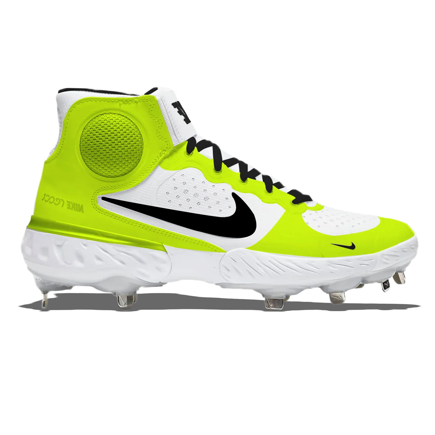 "Volt" Nike Alpha Huarache Elite 3 Mid Cleats