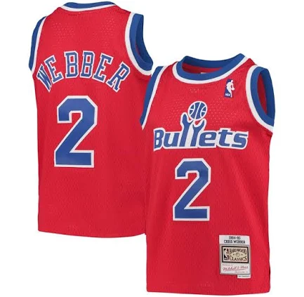 Washington Bullets Chris Webber Mitchell & Ness Jersey