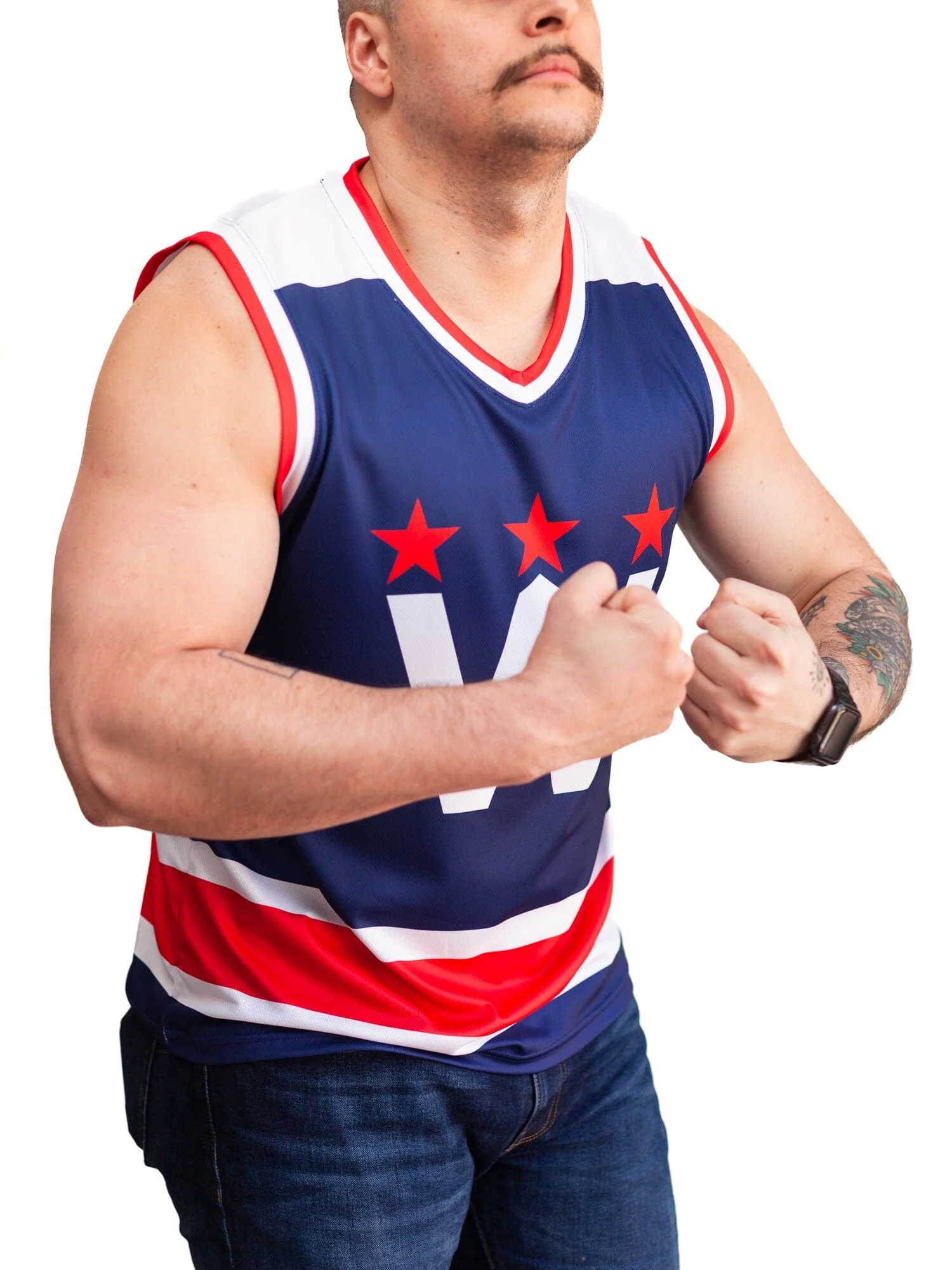 Washington Capitals 2021 "W" Alternate Hockey Tank - Image 2