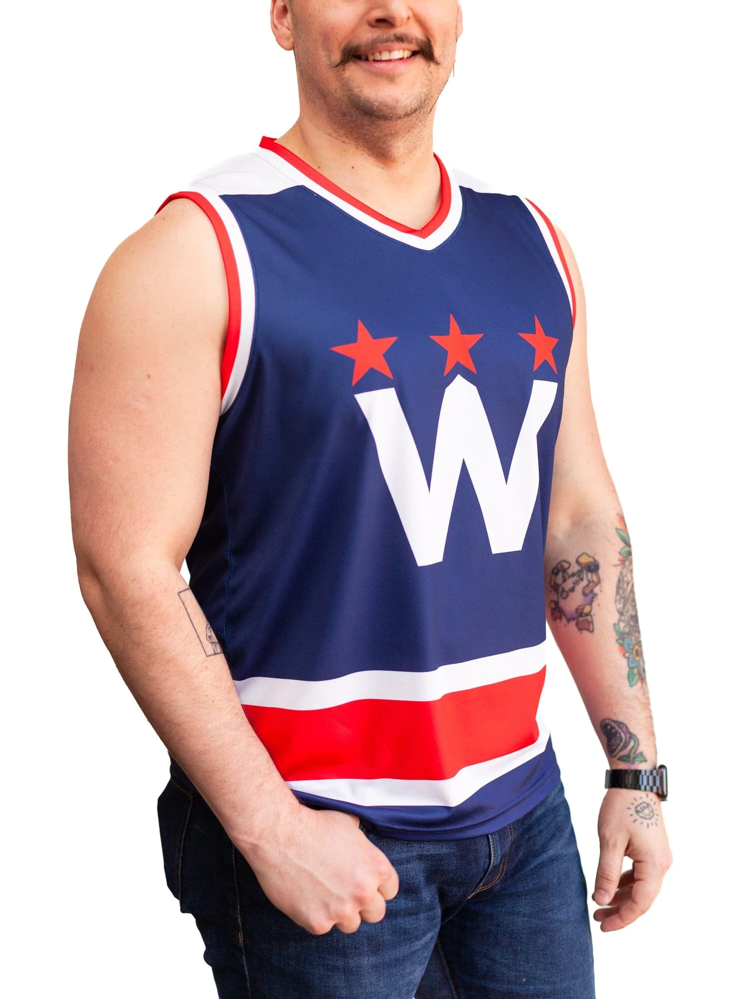Washington Capitals 2021 "W" Alternate Hockey Tank - Image 5