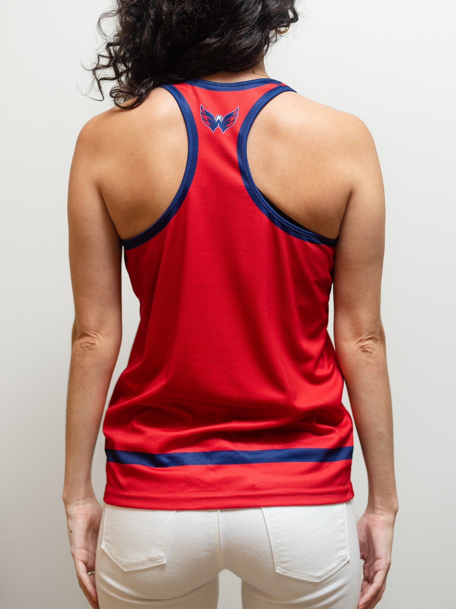 Washington Capitals Women's Racerback Hockey Tank - Image 4