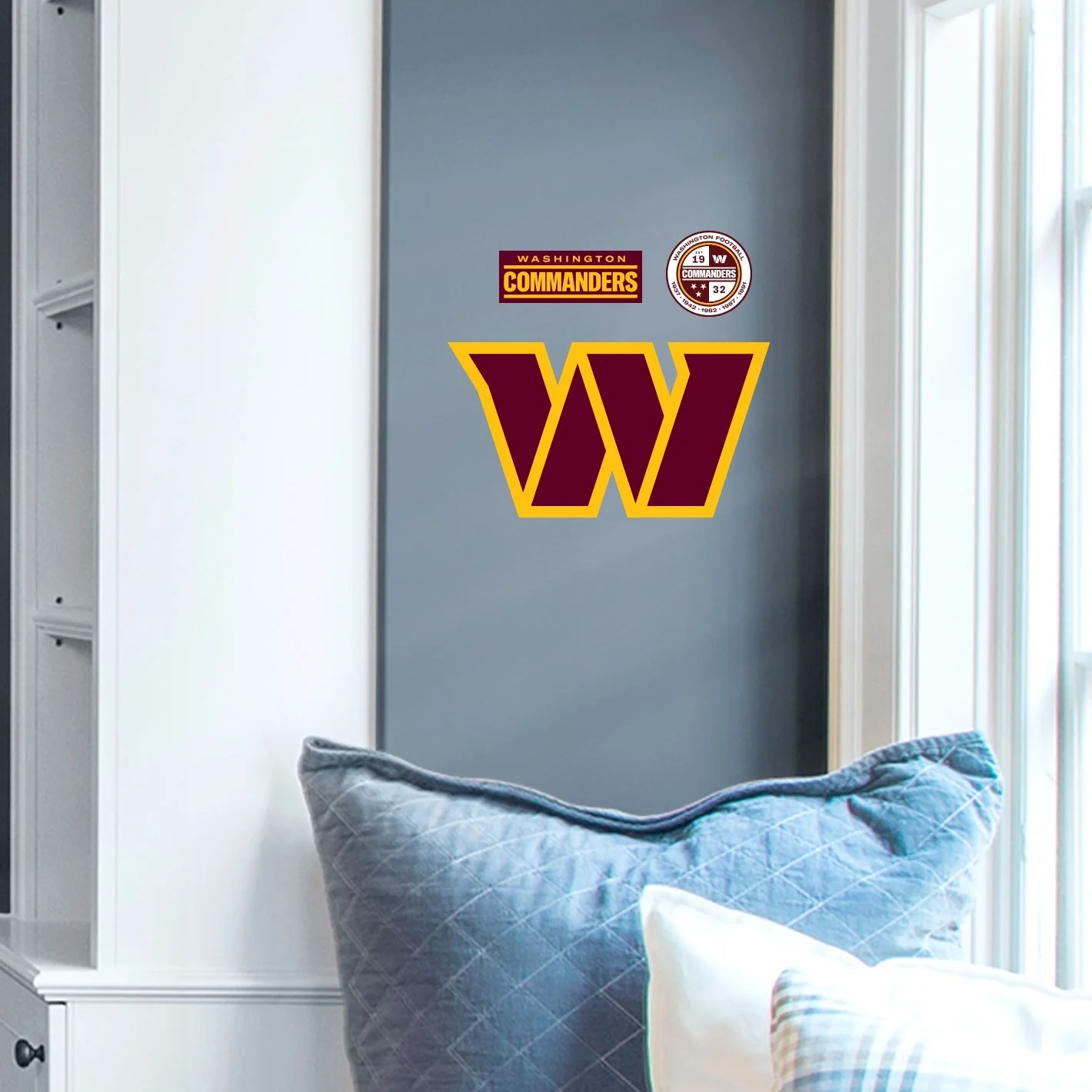 Washington Commanders RealBig Logo Collection Reusable Vinyl Wall Decals - Image 4
