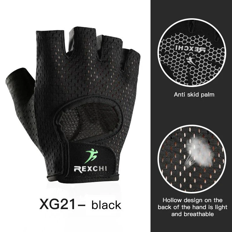 Weightlifting gloves Yoga Training gloves Sports gym gloves Thin Non-slip Half Finger Cycling Gloves Equipment - Image 60