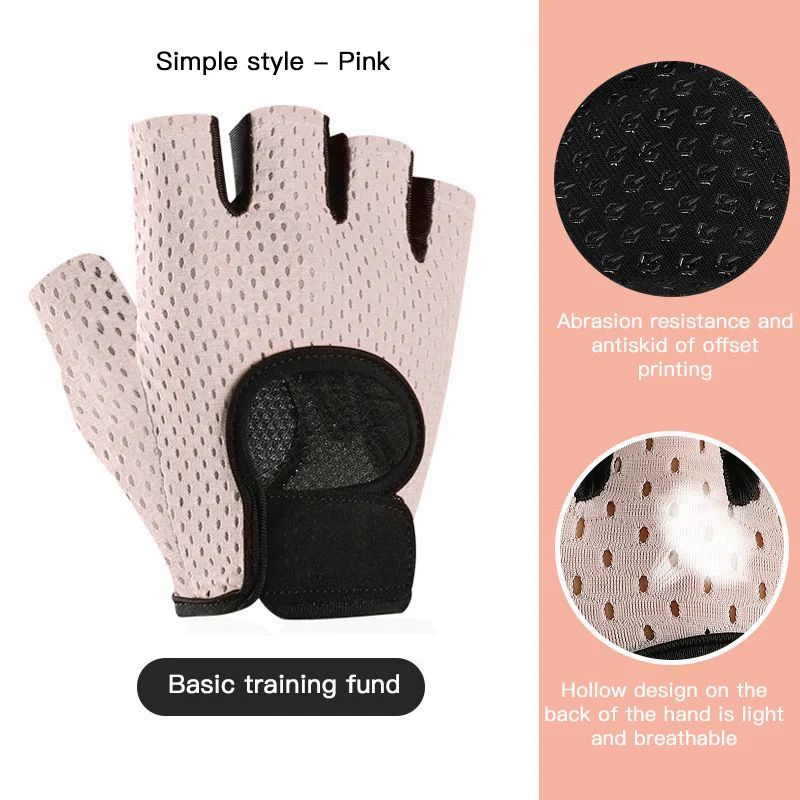Weightlifting gloves Yoga Training gloves Sports gym gloves Thin Non-slip Half Finger Cycling Gloves Equipment - Image 7