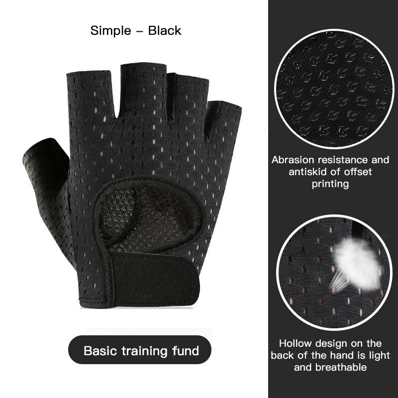 Weightlifting gloves Yoga Training gloves Sports gym gloves Thin Non-slip Half Finger Cycling Gloves Equipment - Image 78