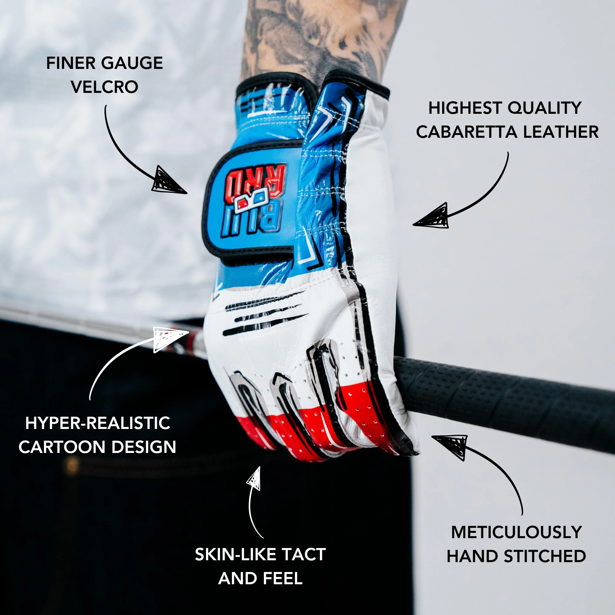 White Cartoon Golf Glove Bundle (3 Pack) - Image 4