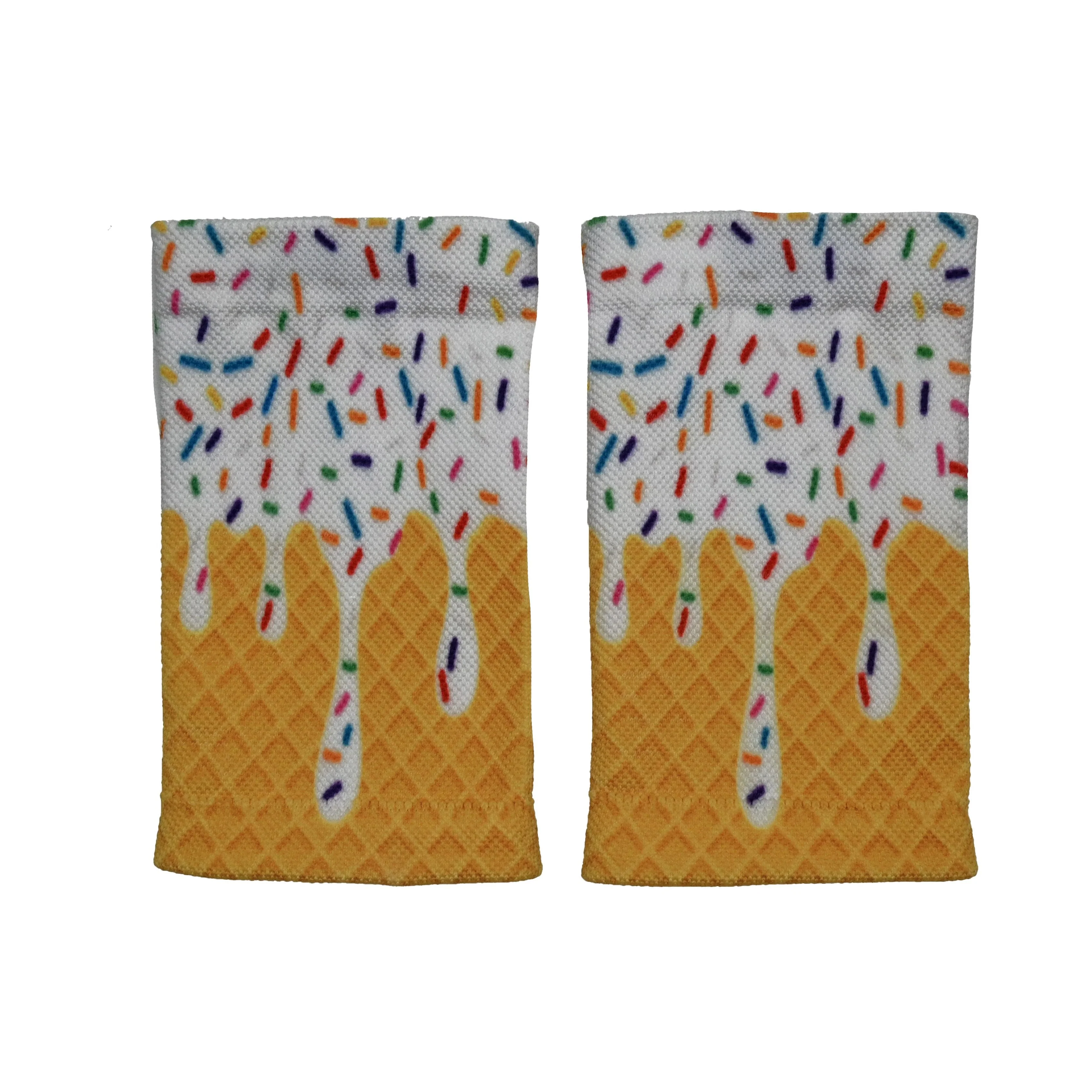 White Ice Cream Wrist Support Sleeves - Image 2