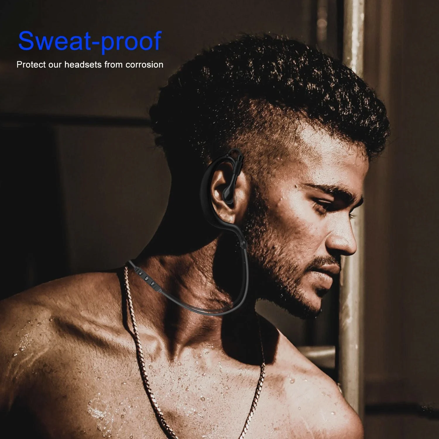 Wireless Headsets V4.1 Sport In-Ear Stereo Headphones Sweat-proof Neckband Earbuds - Image 16