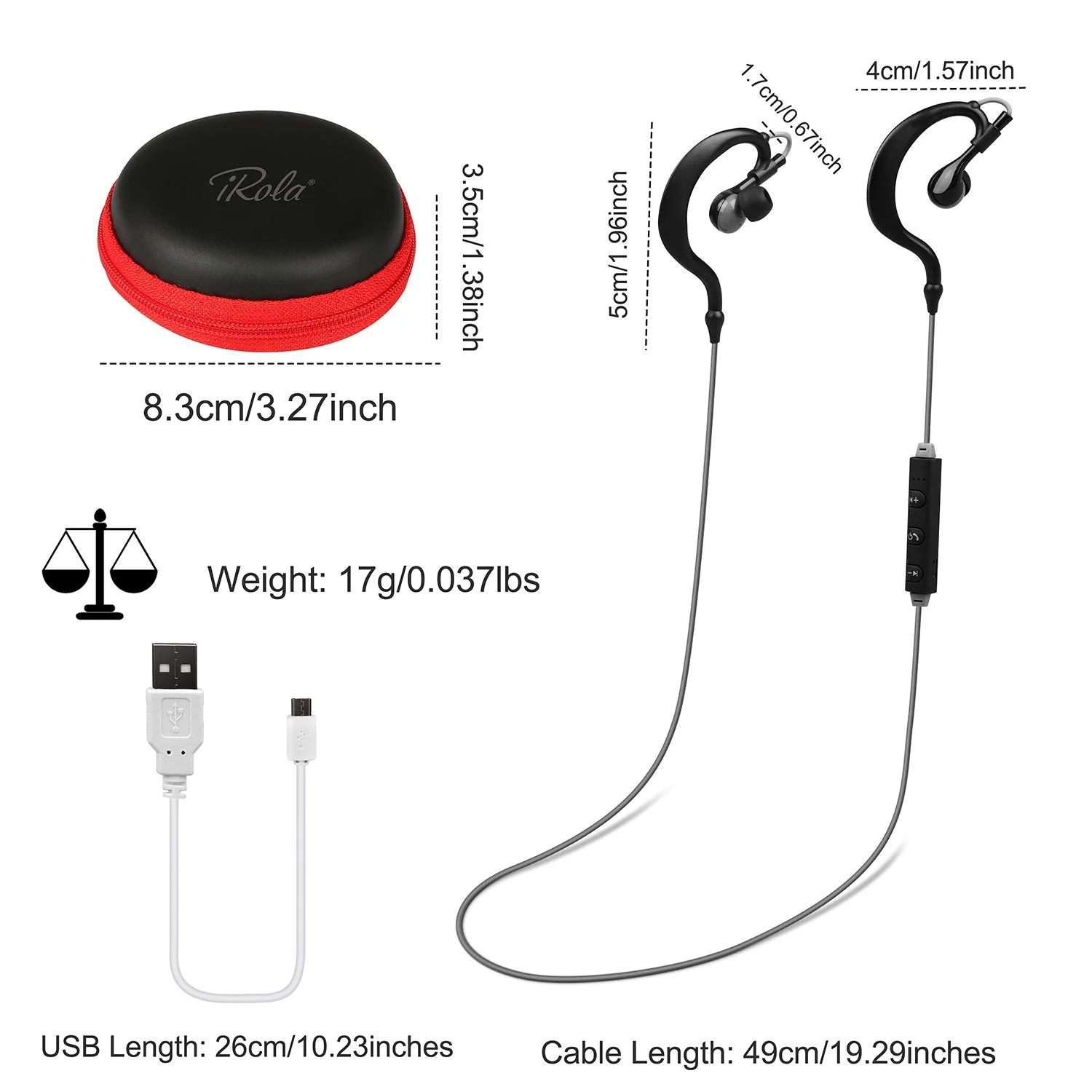 Wireless Headsets V4.1 Sport In-Ear Stereo Headphones Sweat-proof Neckband Earbuds - Image 21