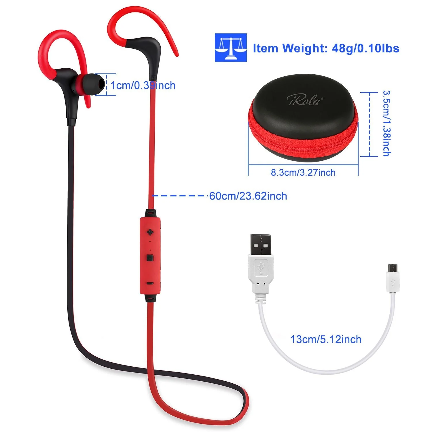 Wireless Headsets V4.1 Sport In-Ear Stereo Headphones Sweat-proof Noise Canceling Earphones Back-earbuds for any activity - Image 14
