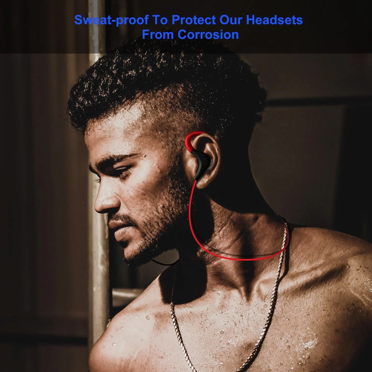 Wireless Headsets V4.1 Sport In-Ear Stereo Headphones Sweat-proof Noise Canceling Earphones Back-earbuds for any activity - Image 7