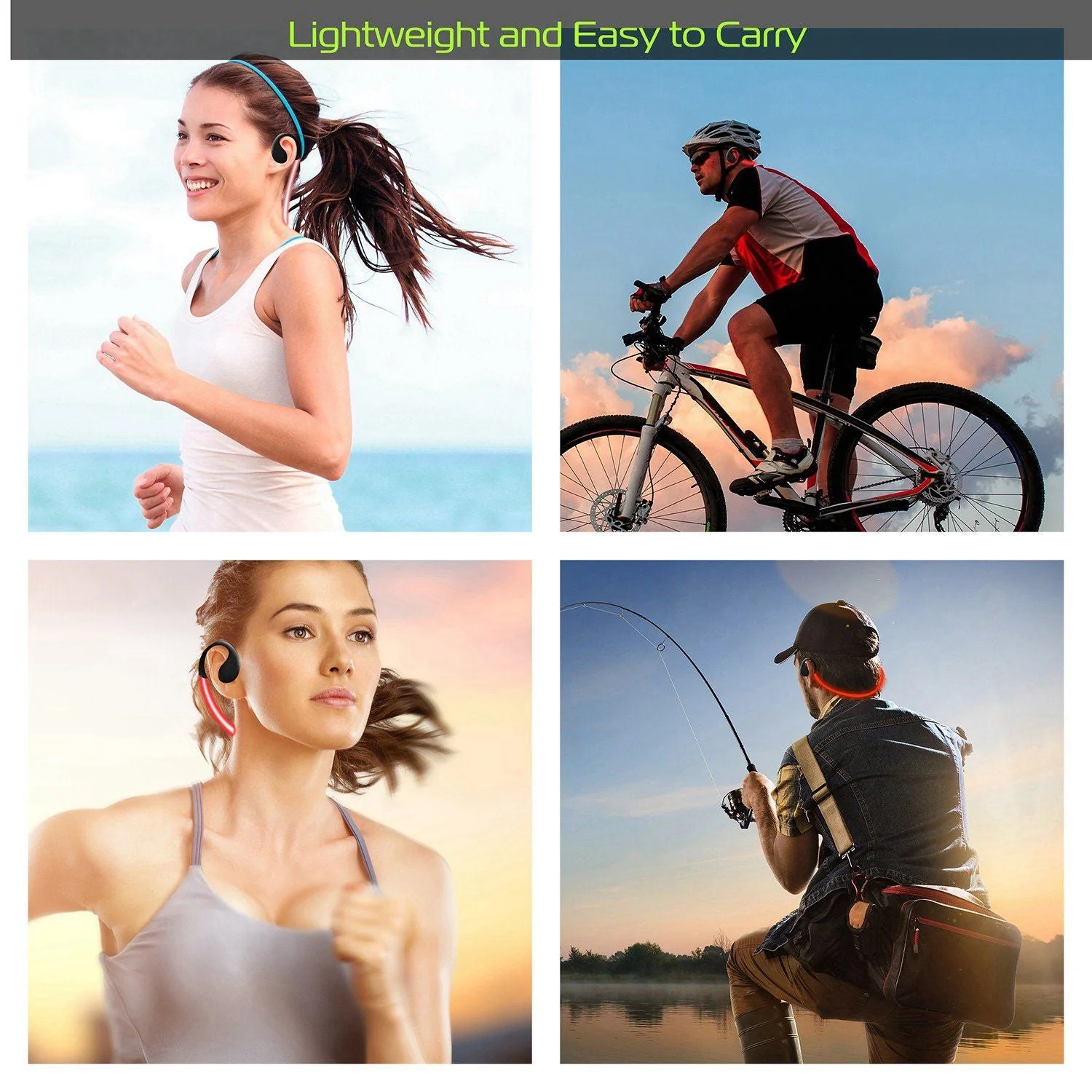 Wireless Sports Headsets Wireless V4.1 Neckband Earphones HD Stereo Sweat-proof Headphones Earbuds - Image 30