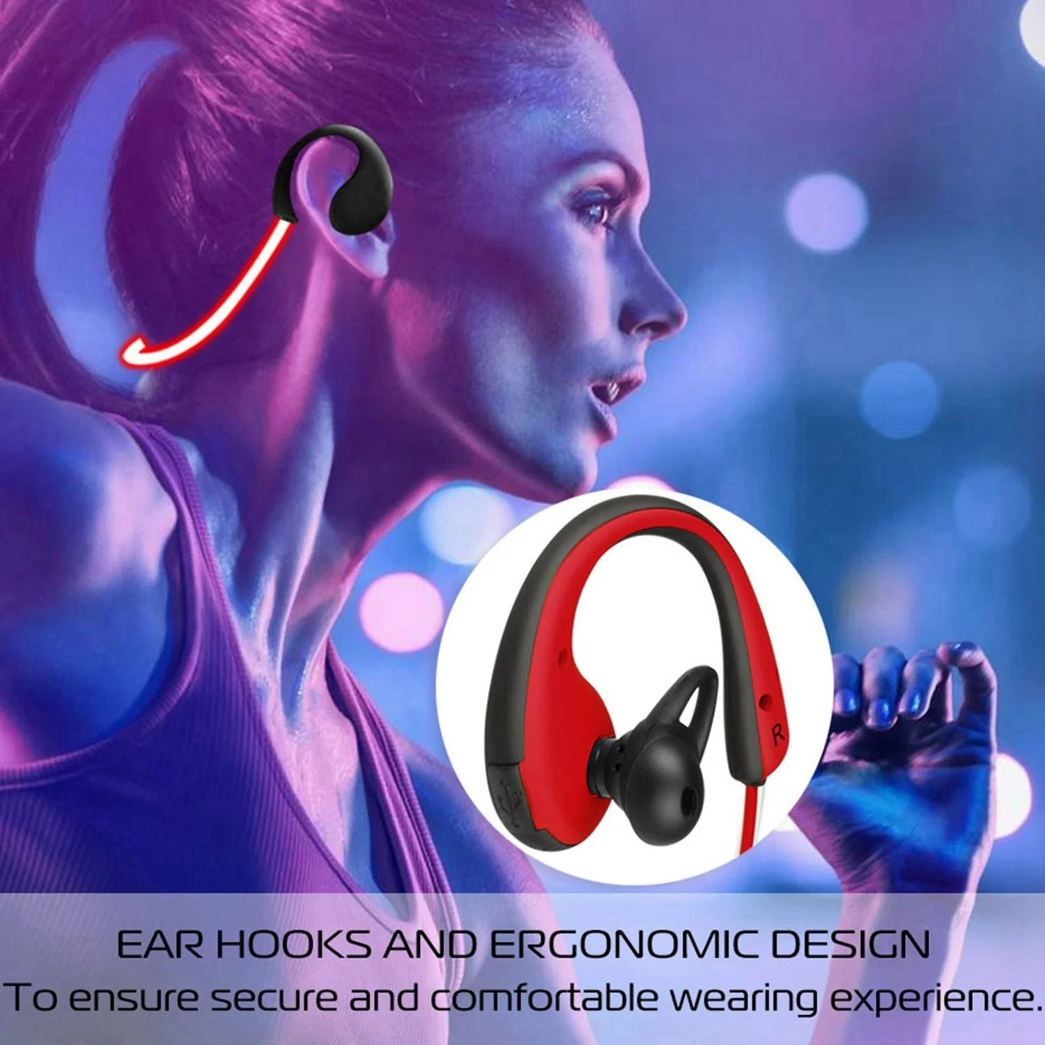 Wireless Sports Headsets Wireless V4.1 Neckband Earphones HD Stereo Sweat-proof Headphones Earbuds - Image 18