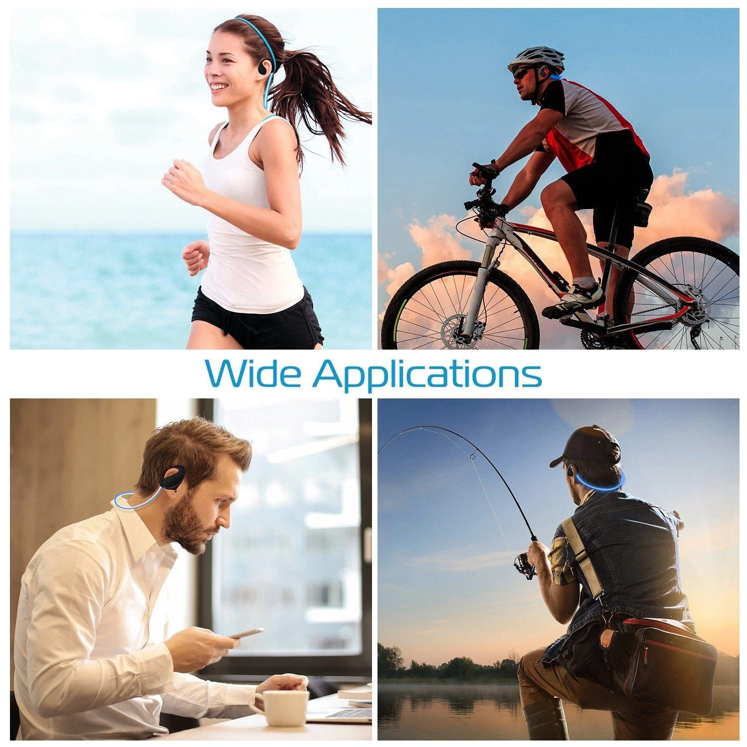 Wireless Sports Headsets Wireless V4.1 Neckband Earphones HD Stereo Sweat-proof Headphones Earbuds - Image 33