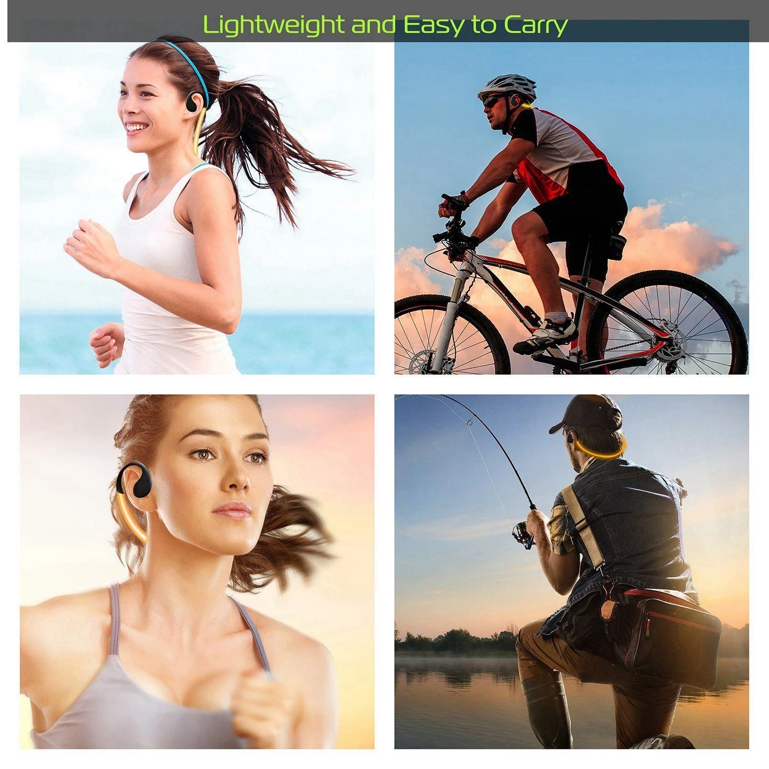 Wireless Sports Headsets Wireless V4.1 Neckband Earphones HD Stereo Sweat-proof Headphones Earbuds - Image 42