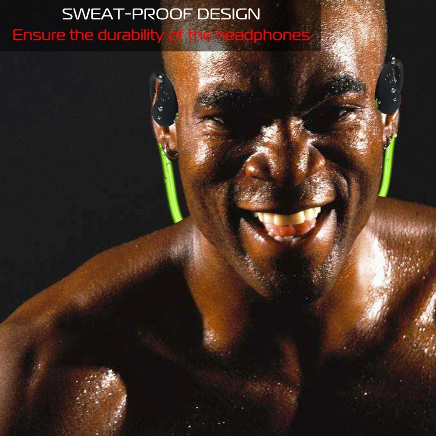 Wireless Sports Headsets Wireless V4.1 Neckband Earphones HD Stereo Sweat-proof Headphones Earbuds - Image 6