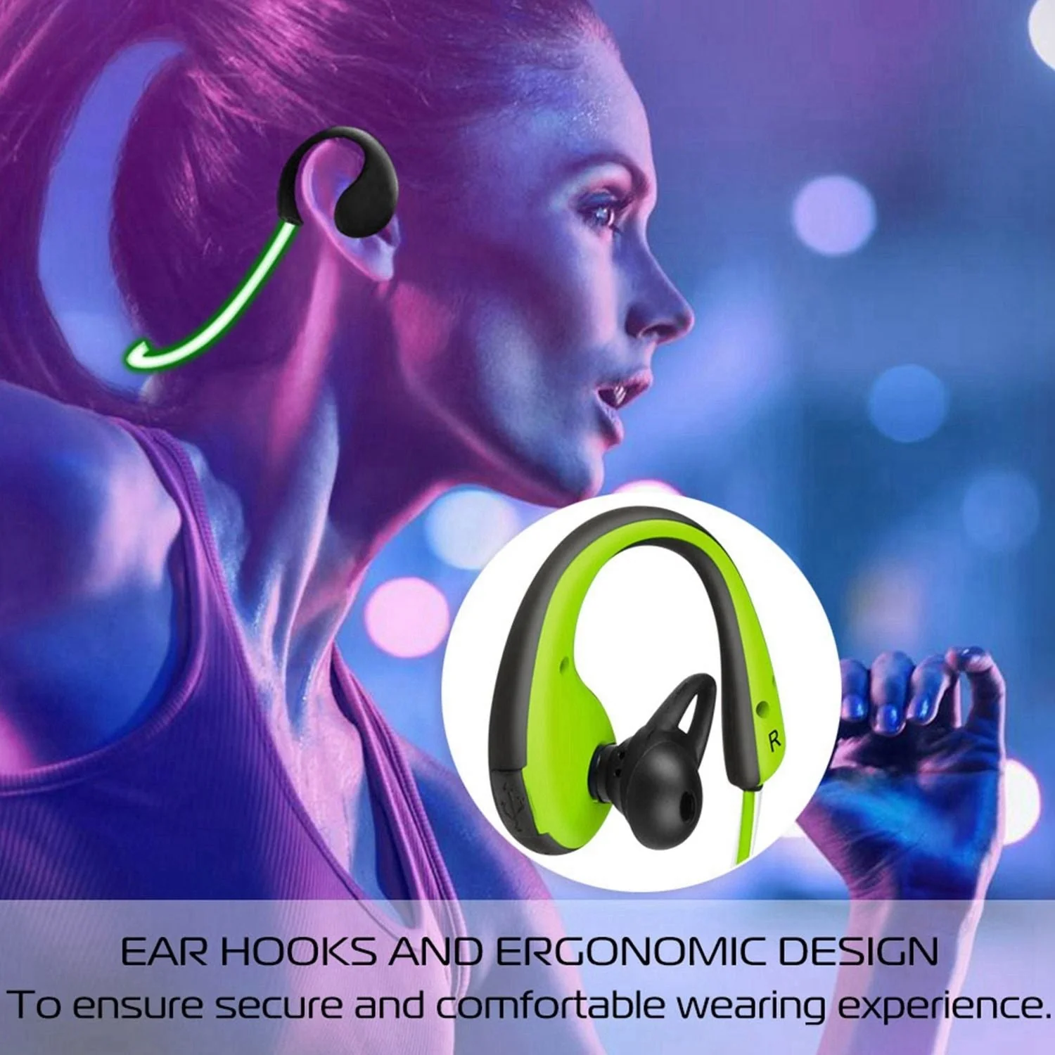 Wireless Sports Headsets Wireless V4.1 Neckband Earphones HD Stereo Sweat-proof Headphones Earbuds - Image 7