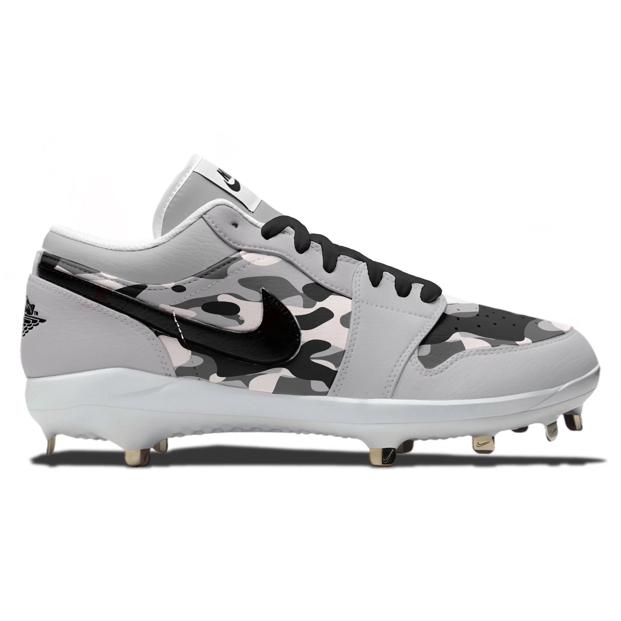 "Wolf Grey Camouflage" Jordan 1 Retro Cleats