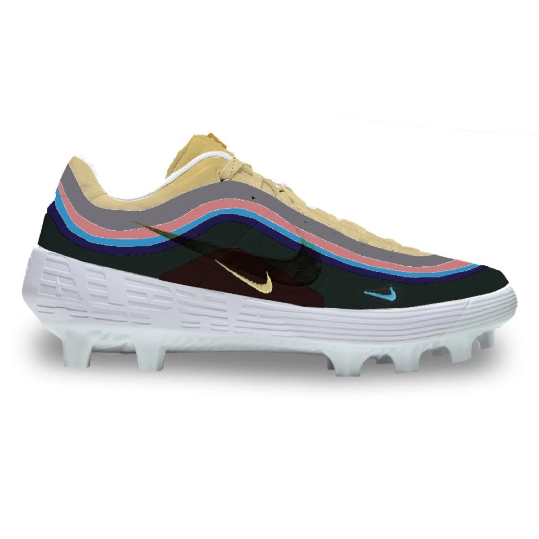 "Wotherspoon" Nike Alpha Huarache Elite 2 Low Cleats - Image 2